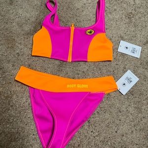 NWT Body Glove 80s throwback high leg bikini